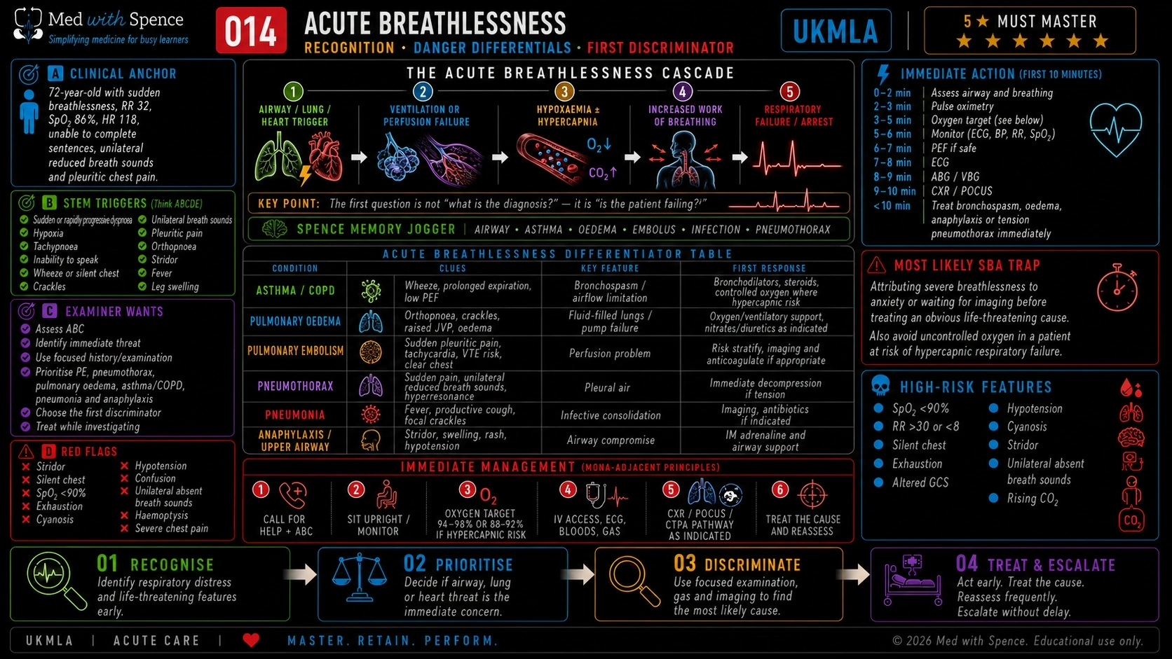 Original Med with Spence Acute Breathlessness illustrated lesson